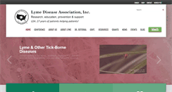 Desktop Screenshot of lymediseaseassociation.org