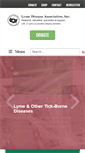 Mobile Screenshot of lymediseaseassociation.org